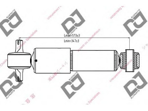 DJ PARTS DS1242GT amortizatorius 
 Pakaba -> Amortizatorius
K30A28700H, K32B28700, K33C28700