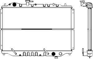 SAKURA  Automotive 1161-0207 radiatorius, variklio aušinimas
