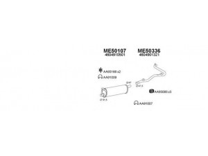 VENEPORTE 500205 išmetimo sistema