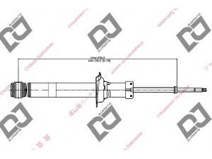 DJ PARTS DS1115GT amortizatorius 
 Pakaba -> Amortizatorius
562102Y002, 562102Y025, 562102Y026
