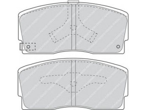 FERODO FDB718 stabdžių trinkelių rinkinys, diskinis stabdys 
 Techninės priežiūros dalys -> Papildomas remontas
0449-187109-000, 04491-87103-000