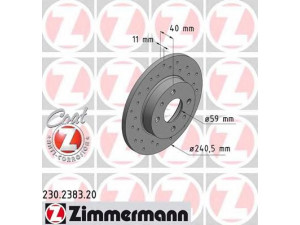 ZIMMERMANN 230.2383.20 stabdžių diskas 
 Stabdžių sistema -> Diskinis stabdys -> Stabdžių diskas
5741447
