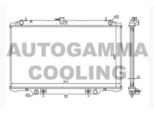 AUTOGAMMA 104543 radiatorius, variklio aušinimas
21410VB200, 21460VB200