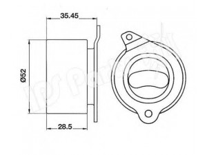IPS Parts ITB-6308 įtempiklis, paskirstymo diržas 
 Diržinė pavara -> Paskirstymo diržas/komplektas -> Dirželio įtempiklis (įtempimo blokas)
FE1H-12-700A, K973-12-700