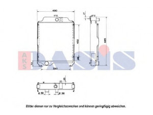 AKS DASIS 440202N radiatorius, variklio aušinimas