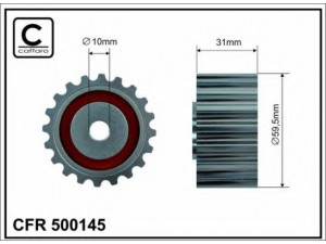 CAFFARO 500145 kreipiantysis skriemulys, paskirstymo diržas 
 Diržinė pavara -> Paskirstymo diržas/komplektas -> Laisvasis/kreipiamasis skriemulys
M864049, M865078, MD865078, MW883834