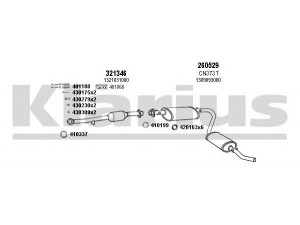 KLARIUS 330778E išmetimo sistema 
 Išmetimo sistema -> Išmetimo sistema, visa