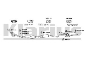 KLARIUS 390939E išmetimo sistema 
 Išmetimo sistema -> Išmetimo sistema, visa