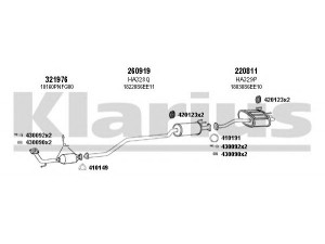 KLARIUS 420210E išmetimo sistema 
 Išmetimo sistema -> Išmetimo sistema, visa