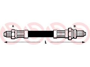BREMBO T 24 094 stabdžių žarnelė 
 Stabdžių sistema -> Stabdžių žarnelės
1018615, 6643690, 92FB2282AE, 96FB2282BA