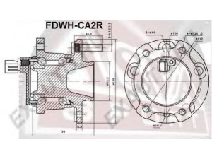 ASVA FDWH-CA2R rato stebulė 
 Ašies montavimas/vairavimo mechanizmas/ratai -> Rato stebulė/montavimas -> Rato stebulė
1461018, 1493521, 1500263, 1560931
