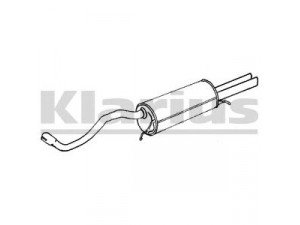 KLARIUS 250407 galinis duslintuvas 
 Išmetimo sistema -> Duslintuvas
8D0253609BR, 8D0253609E, 8D0253609BR