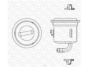 MAGNETI MARELLI 213908350300 kuro filtras 
 Filtrai -> Kuro filtras
15410-72F00, 15410-72F01