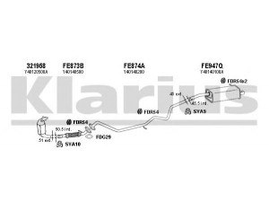 KLARIUS 570225U išmetimo sistema 
 Išmetimo sistema -> Išmetimo sistema, visa