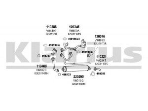 KLARIUS 930731E išmetimo sistema 
 Išmetimo sistema -> Išmetimo sistema, visa