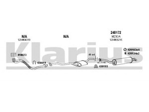 KLARIUS 600132E išmetimo sistema 
 Išmetimo sistema -> Išmetimo sistema, visa