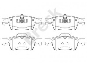BRECK 23923 00 702 00 stabdžių trinkelių rinkinys, diskinis stabdys 
 Techninės priežiūros dalys -> Papildomas remontas
0044205220