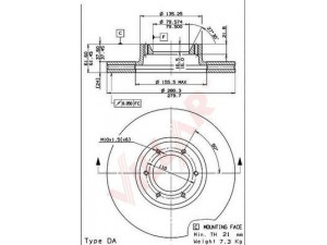 VILLAR 628.0560 stabdžių diskas 
 Dviratė transporto priemonės -> Stabdžių sistema -> Stabdžių diskai / priedai
4500098, 9160398, 7700302128, 4500098