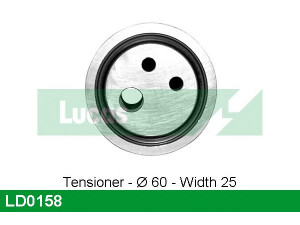 LUCAS ENGINE DRIVE LD0158 įtempiklio skriemulys, paskirstymo diržas
5956109, 60800148