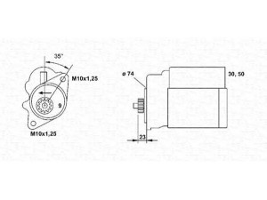 MAGNETI MARELLI 943253216010 starteris 
 Elektros įranga -> Starterio sistema -> Starteris
2810026020, 2810026160