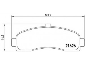 BREMBO P 56 031 stabdžių trinkelių rinkinys, diskinis stabdys 
 Techninės priežiūros dalys -> Papildomas remontas
410606F625, 410606F626, 4106099B25