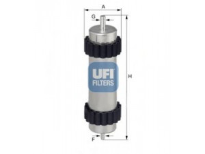 UFI 31.946.00 kuro filtras 
 Techninės priežiūros dalys -> Papildomas remontas
4G0127400C, 8T0127401A