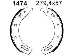 BSF 01474 stabdžių trinkelių komplektas 
 Techninės priežiūros dalys -> Papildomas remontas
7797112118, GBS729, GBS730, RTC3417