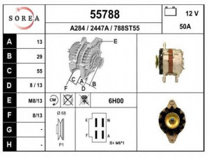 EAI 55788 kintamosios srovės generatorius
AH2245M1, AH2250M1, MD021652, MD021660