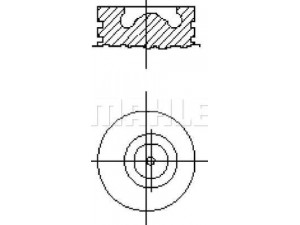 MAHLE ORIGINAL S57440 stūmoklis 
 Variklis -> Cilindrai/stūmokliai