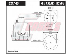 CASALS B2585 dėklas, pneumatinė pakaba
20352247, 20386228, 20386350