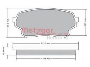 METZGER 1170669 stabdžių trinkelių rinkinys, diskinis stabdys 
 Techninės priežiūros dalys -> Papildomas remontas
55200-50J01, 55200-50J02