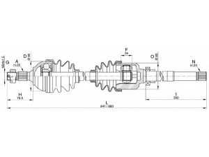 OPEN PARTS DRS6264.00 kardaninis velenas 
 Ratų pavara -> Kardaninis velenas
327371, 3273J1