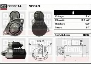 DELCO REMY DRS3614 starteris 
 Elektros įranga -> Starterio sistema -> Starteris
23300-2F000, 23300-92350