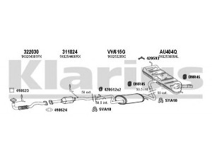 KLARIUS 940592U išmetimo sistema