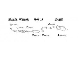 VENEPORTE 330028 išmetimo sistema 
 Išmetimo sistema -> Išmetimo sistema, visa