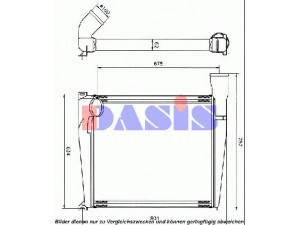 AKS DASIS 467060N tarpinis suslėgto oro aušintuvas, kompresorius