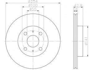 HELLA PAGID 8DD 355 108-721 stabdžių diskas 
 Stabdžių sistema -> Diskinis stabdys -> Stabdžių diskas
4351216080, 4351216130