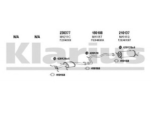 KLARIUS 570072E išmetimo sistema 
 Išmetimo sistema -> Išmetimo sistema, visa