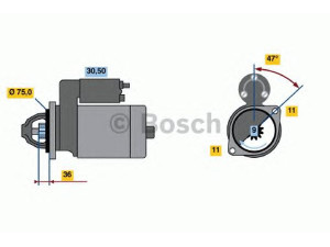BOSCH 0 986 020 441 starteris 
 Elektros įranga -> Starterio sistema -> Starteris
31200-P2A-003, DDLD9