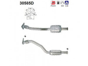 AS 30585D katalizatoriaus keitiklis 
 Išmetimo sistema -> Katalizatoriaus keitiklis
7700431088, 8200165653