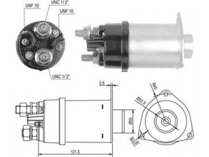 MAGNETI MARELLI 940113050516 solenoidinis jungiklis, starteris