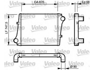 VALEO 818876 tarpinis suslėgto oro aušintuvas, kompresorius 
 Variklis -> Oro tiekimas -> Įkrovos agregatas (turbo/superįkrova) -> Tarpinis suslėgto oro aušintuvas
100313848, 20809850, 21731119, 85000030