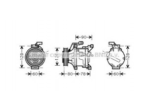 AVA QUALITY COOLING TOK447 kompresorius, oro kondicionierius 
 Oro kondicionavimas -> Kompresorius/dalys
8831002270, 8831002340