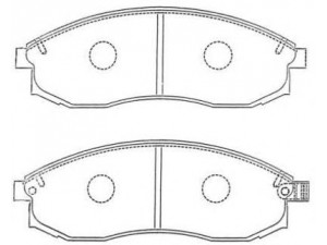 AISIN ASN-263 stabdžių trinkelių rinkinys, diskinis stabdys
4106038U90