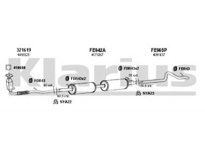 KLARIUS 361842U išmetimo sistema