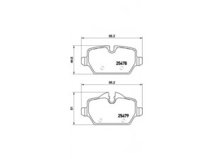 BREMBO P 06 080 stabdžių trinkelių rinkinys, diskinis stabdys 
 Techninės priežiūros dalys -> Papildomas remontas
34219804739, 34219808172