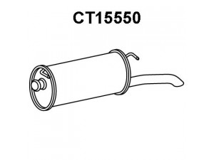 VENEPORTE CT15550 galinis duslintuvas 
 Išmetimo sistema -> Duslintuvas
1726F4, 96119138