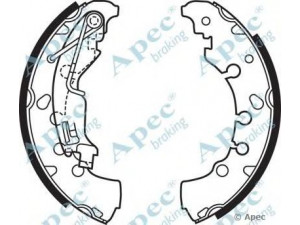 APEC braking SHU697 stabdžių trinkelė 
 Stabdžių sistema -> Būgninis stabdys -> Stabdžių įdėklas/ trinkelė
77363855, 1605458, 91065300