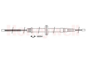 BENDIX 431117B trosas, stovėjimo stabdys 
 Stabdžių sistema -> Valdymo svirtys/trosai
5000388538, 5000395883