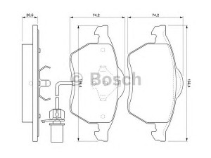 BOSCH 0 986 424 633 stabdžių trinkelių rinkinys, diskinis stabdys 
 Techninės priežiūros dalys -> Papildomas remontas
1133445, 1237132, 1M2J2 K021 BA